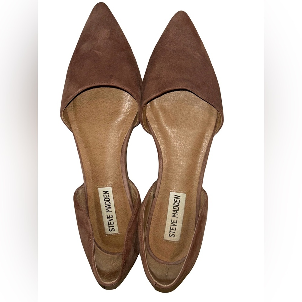 Steve Madden Mauve/Pink Suede Flats